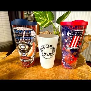 HARLEY-DAVIDSON TERVIS SET/ RUBBER BEER CUP